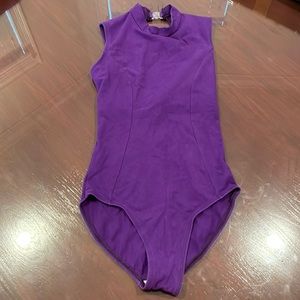 MARIIA mock-neck cloth ballet Leotard